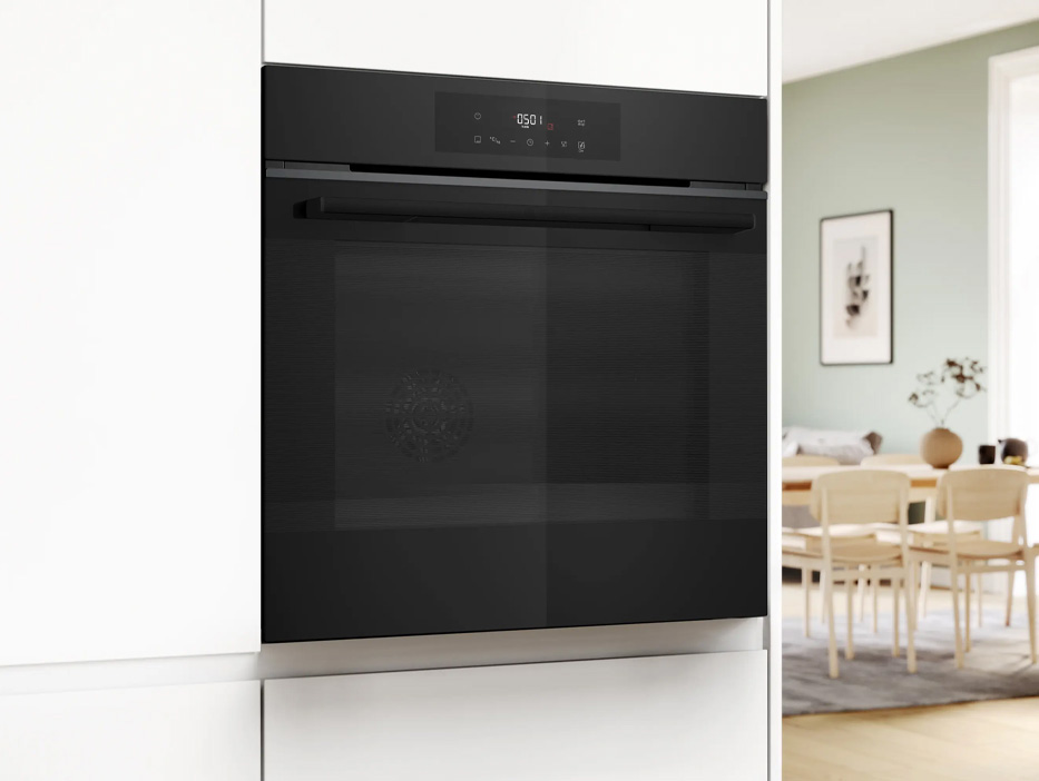 ҚЖШ функциясы бар Bosch accentLine қара түсті кірістірілетін духовка